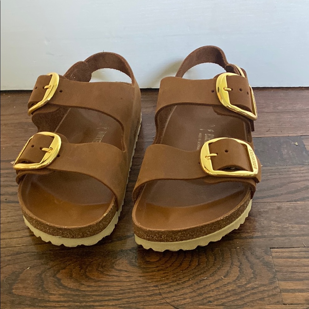 Birkenstock Milano Big Buckle Sandals. 39 Narrow. Like New!